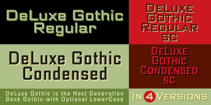 DeLuxe Gothic Font Poster 2