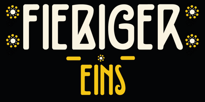 Fiebiger Eins Font Poster 1