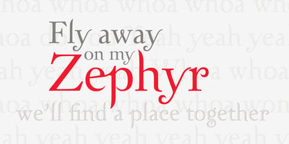 Zephyr Font Poster 1