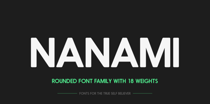 Nanami Rounded Font Poster 1