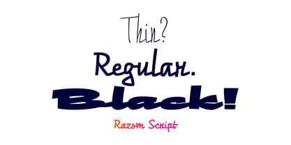 Razom Script Font Poster 3