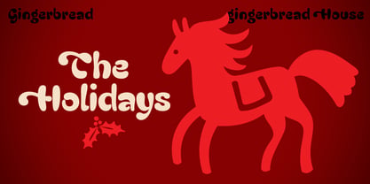 Gingerbread Font Poster 3