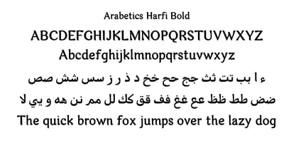 Arabetics Harfi Font Poster 3