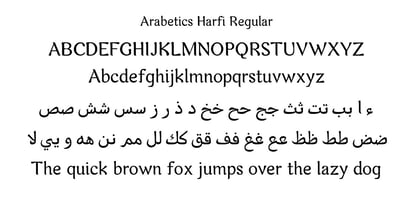 Arabetics Harfi Font Poster 2