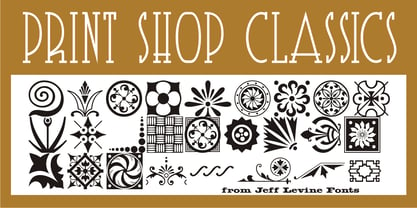 Print Shop Classics JNL Font Poster 1
