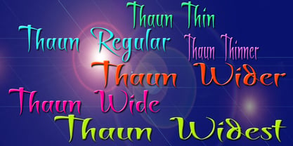 Thaun Font Poster 1