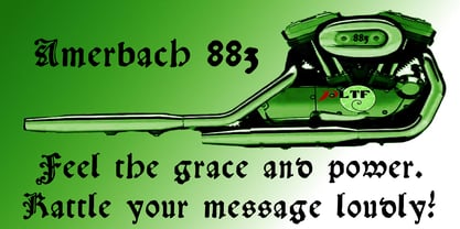 Amerbach 883 Font Poster 1