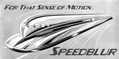 Speedblur Font Poster 1