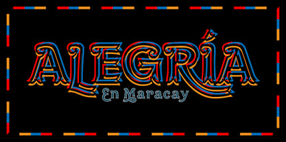 Maracay Font Poster 25