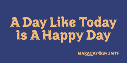 Maracay Font Poster 1