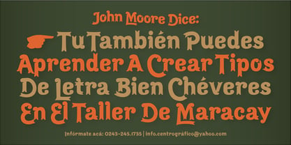 Maracay Font Poster 4