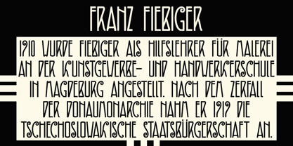 Fiebiger Zwei Font Poster 2