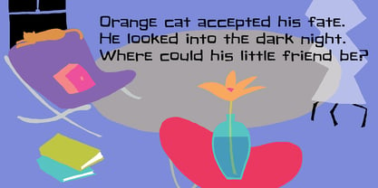 Orange Cat Font Poster 5
