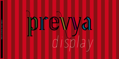 Prevya Display Font Poster 1