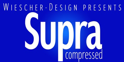 Supra Compressed Font Poster 1