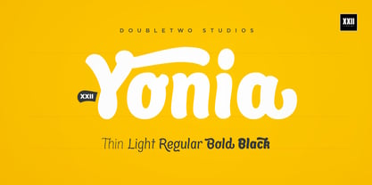 XXII Yonia Font Poster 1