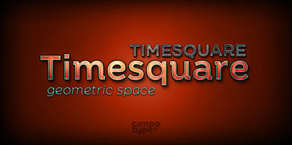 Timesquare Font Poster 1