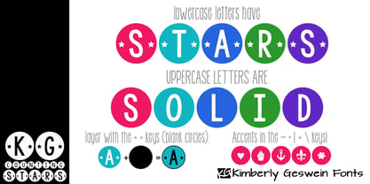 KG Counting Stars Font Poster 1