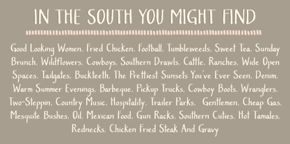 Southern Belle Font Poster 2