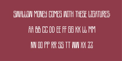 Swallow Money Font Poster 5