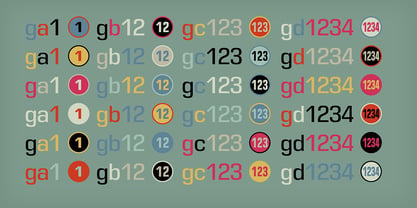 Numbers With Rings Fuente Póster 4