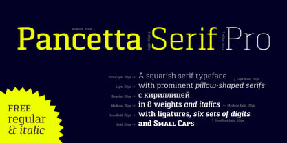Pancetta Serif Pro Font Poster 2