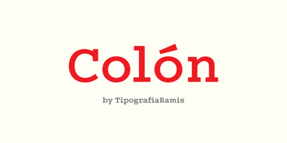 Colon Font Poster 1
