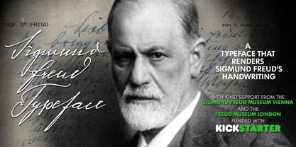 Sigmund Freud Typeface Font Poster 1