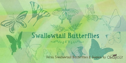 Swallowtail Butterflies Fuente Póster 2