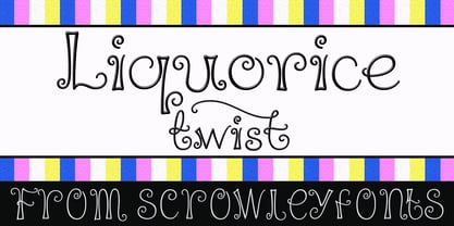 Liquorice Twist Font Poster 1