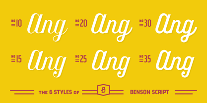 Benson Script Font Poster 4