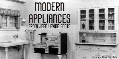 Modern Appliances JNL Font Poster 1