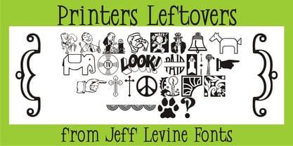 Printers Leftovers JNL Font Poster 1