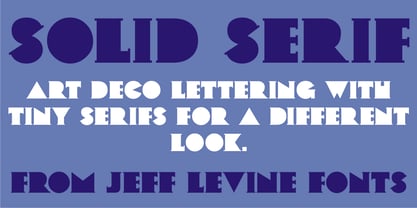 Solid Serif JNL Font Poster 1