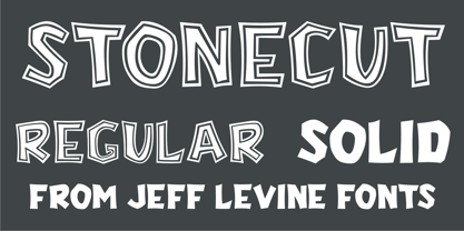 Stonecut JNL Font Poster 1