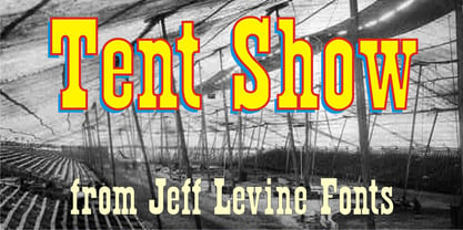 Tent Show JNL Font Poster 1