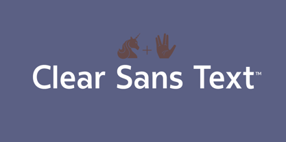 Clear Sans Text Font Poster 1