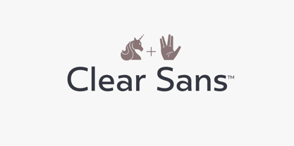 Clear Sans Fuente Póster 1