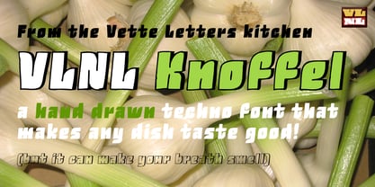 VLNL Knoffel Font Poster 2