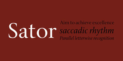 Sator Font Poster 1