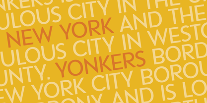 Yonkers Font Poster 2