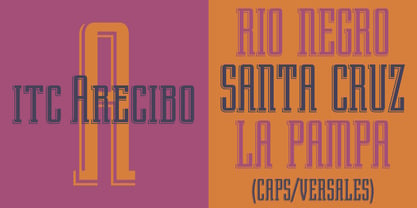 ITC Arecibo Font Poster 2