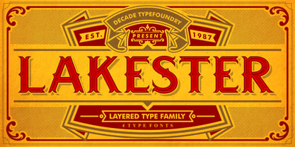 LAKESTER Font Poster 1