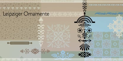 Leipziger Ornamente Fuente Póster 1