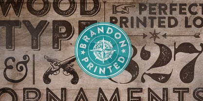 Brandon Printed Font Poster 1