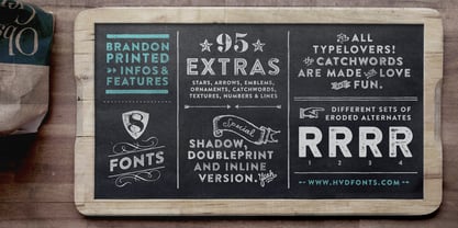 Brandon Printed Font Poster 2