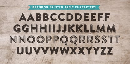 Brandon Printed Font Poster 7