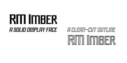 RM Imber Font Poster 1