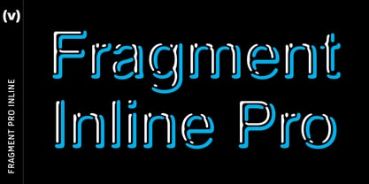 Fragment Pro Inline Font Poster 1