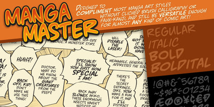 MangaMaster BB Font Poster 1